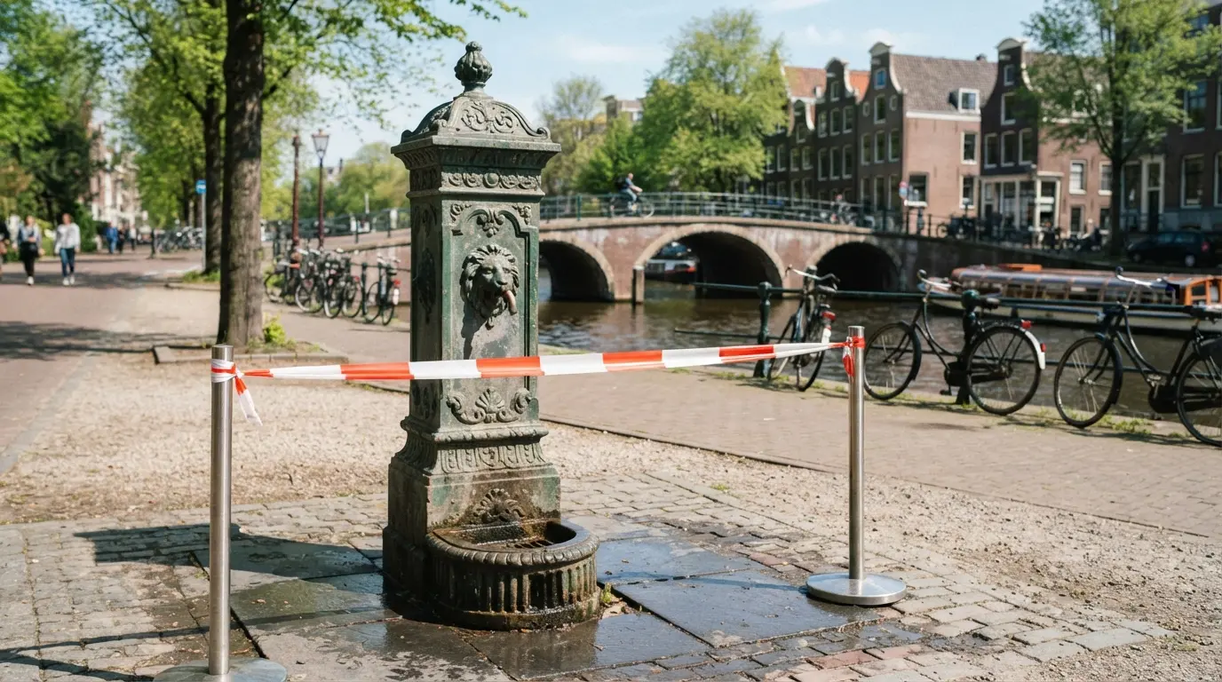 Amsterdam’da Su Krizi: E. Coli Bakterisi Çıkan 19 Çeşme Kapatıldı