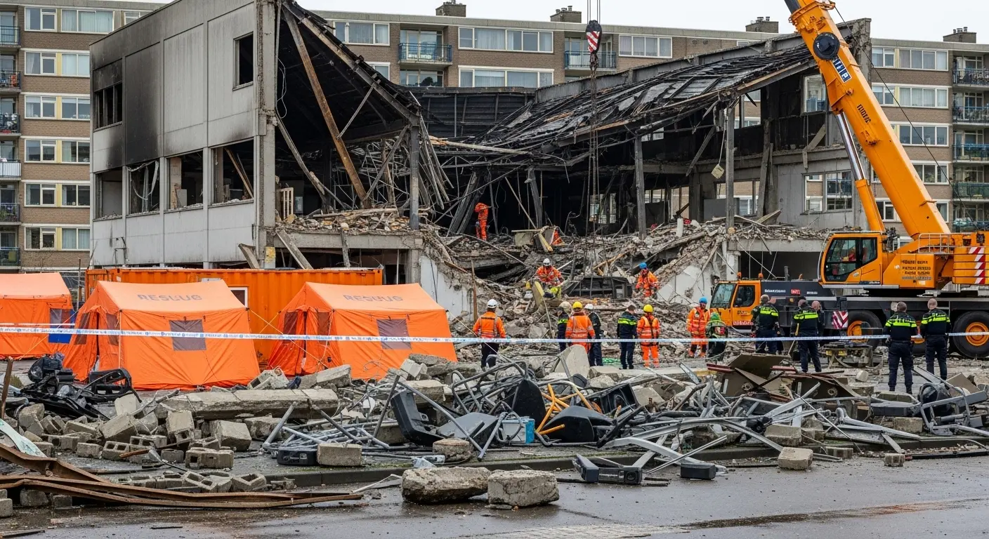 Amsterdam’da Gizemli Patlamanın Ardından: Enkazda Altında Hâlâ İnsan Olabilir, Çok Sayıda Gözaltı